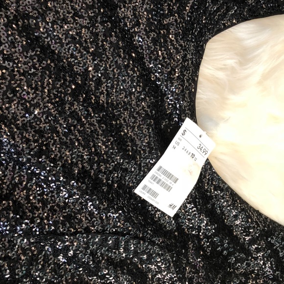 💋Black Sequin Dress size 10 NWT - Picture 3 of 7